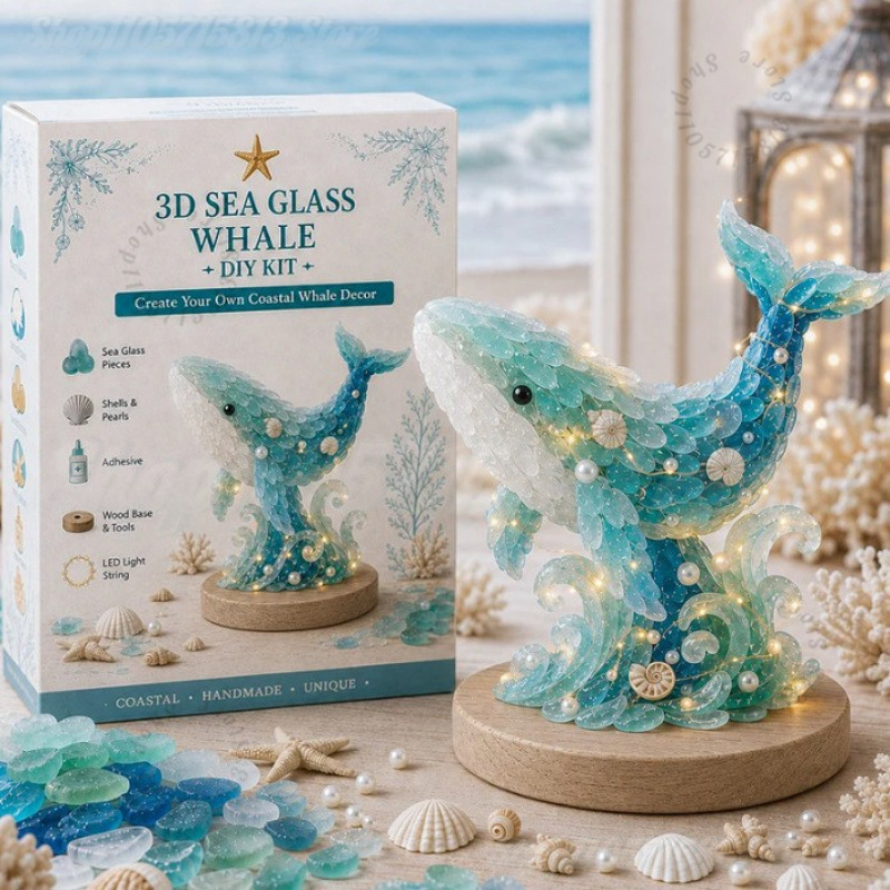 Art Craft Kit - Kit de Manualidades Navideñas con Cristal